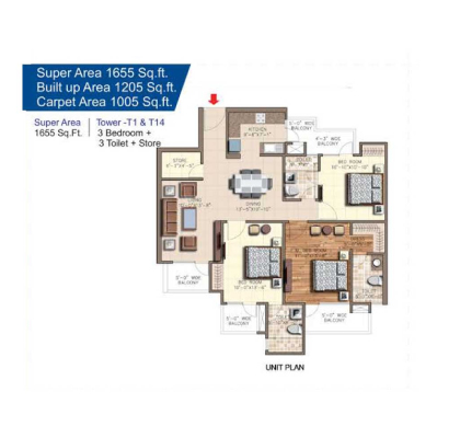 Ace Aqua Casa-Noida Extension Floor Plan