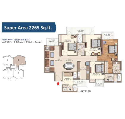 Ace Aqua Casa-Noida Extension Floor Plan