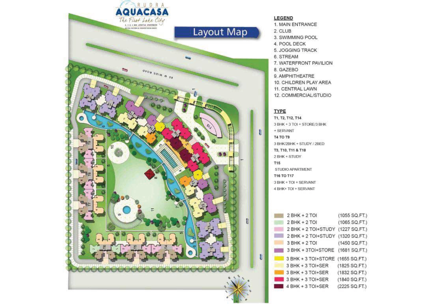 Ace Aqua Casa-Noida Extension site map
