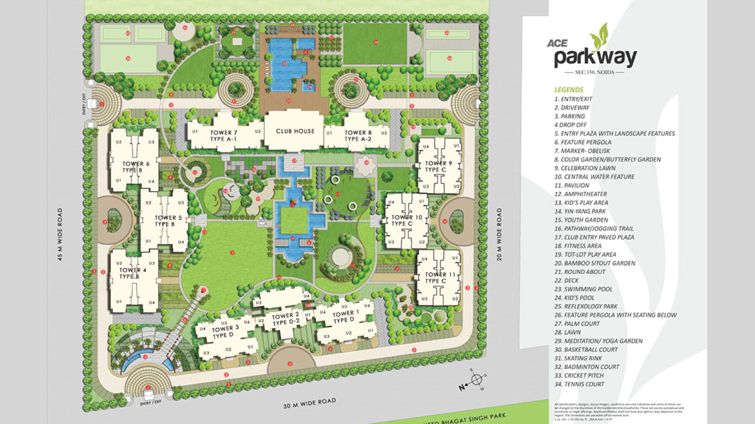 ACE Parkway Site Map