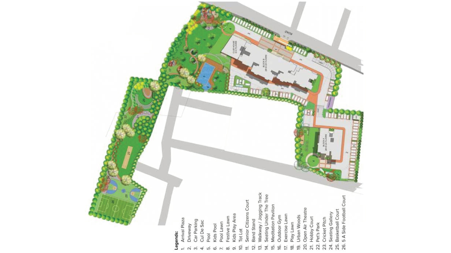 Brigade Nanda Heights  Site Map