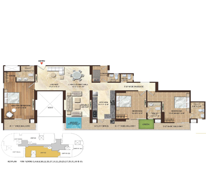 Dasnac Burj Noida Floor Plan