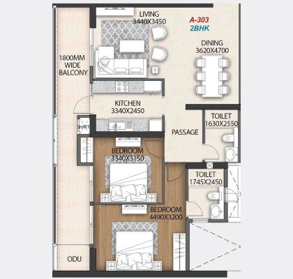 DLF One Midtown Floor Plan