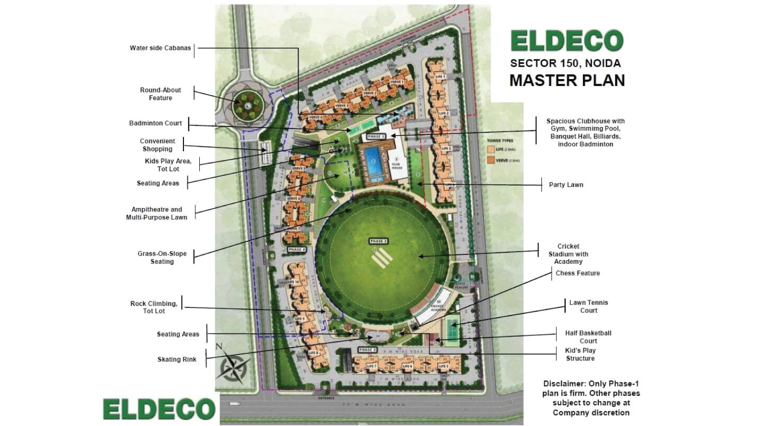  Eldeco Live By The Greens Site Map