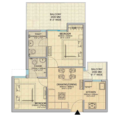 Gaur City 2 Floor Plan