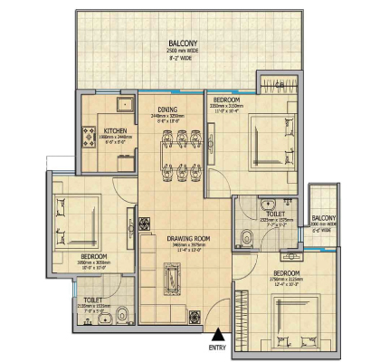 Gaur City 2 Floor Plan