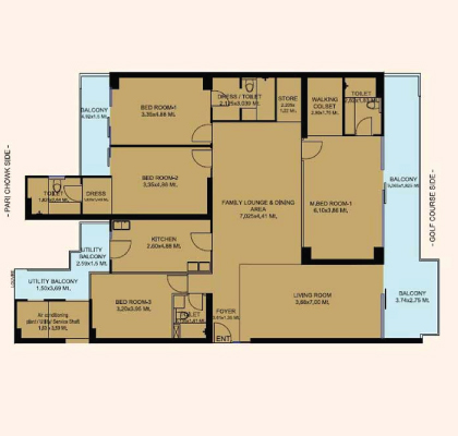 Gaur The Islands    Floor Plan