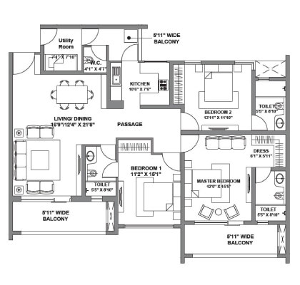 Godrej air Floor Plan