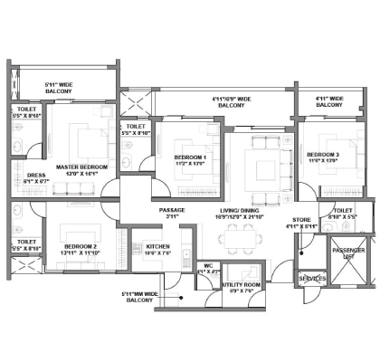 Godrej air Floor Plan