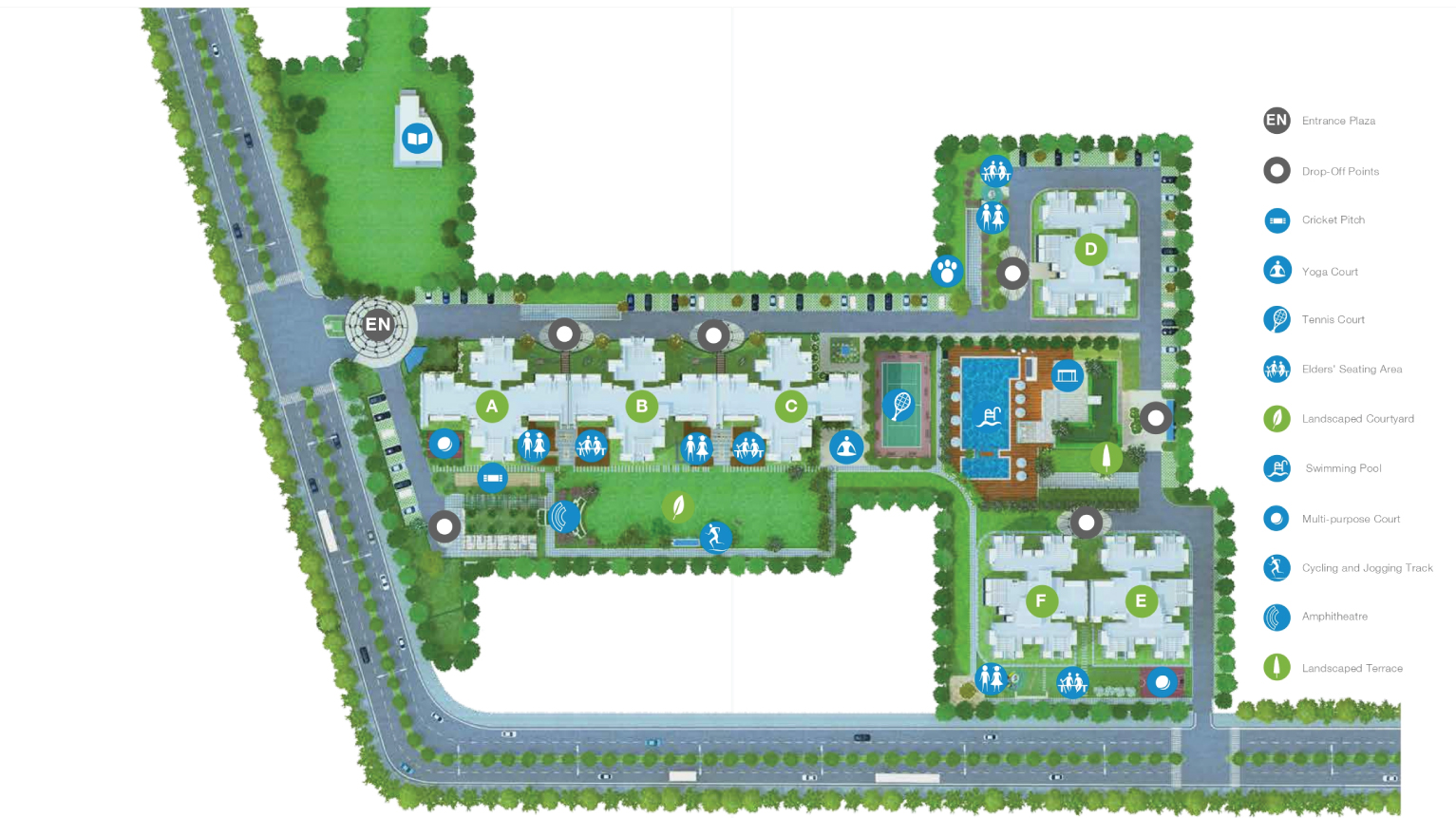 Godrej Aria Site Map