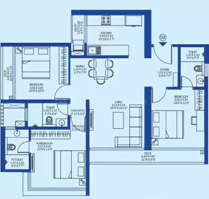 Gaur City Floor Plan