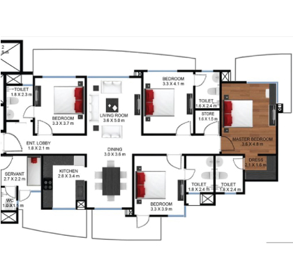 Godrej Frontier Floor Plan