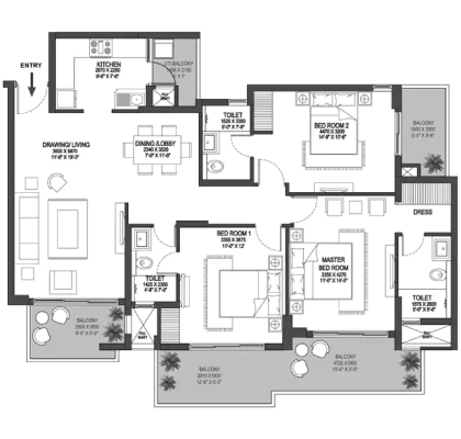 Godrej Meridien Floor Plan