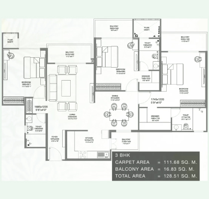 Godrej Palm Retreat Floor Plan