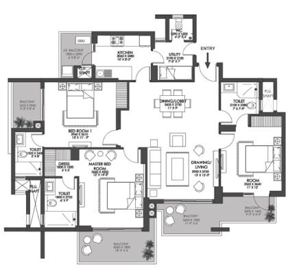 Godrej Prive    Floor Plan