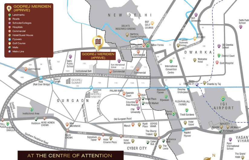 Godrej Prive    location Map