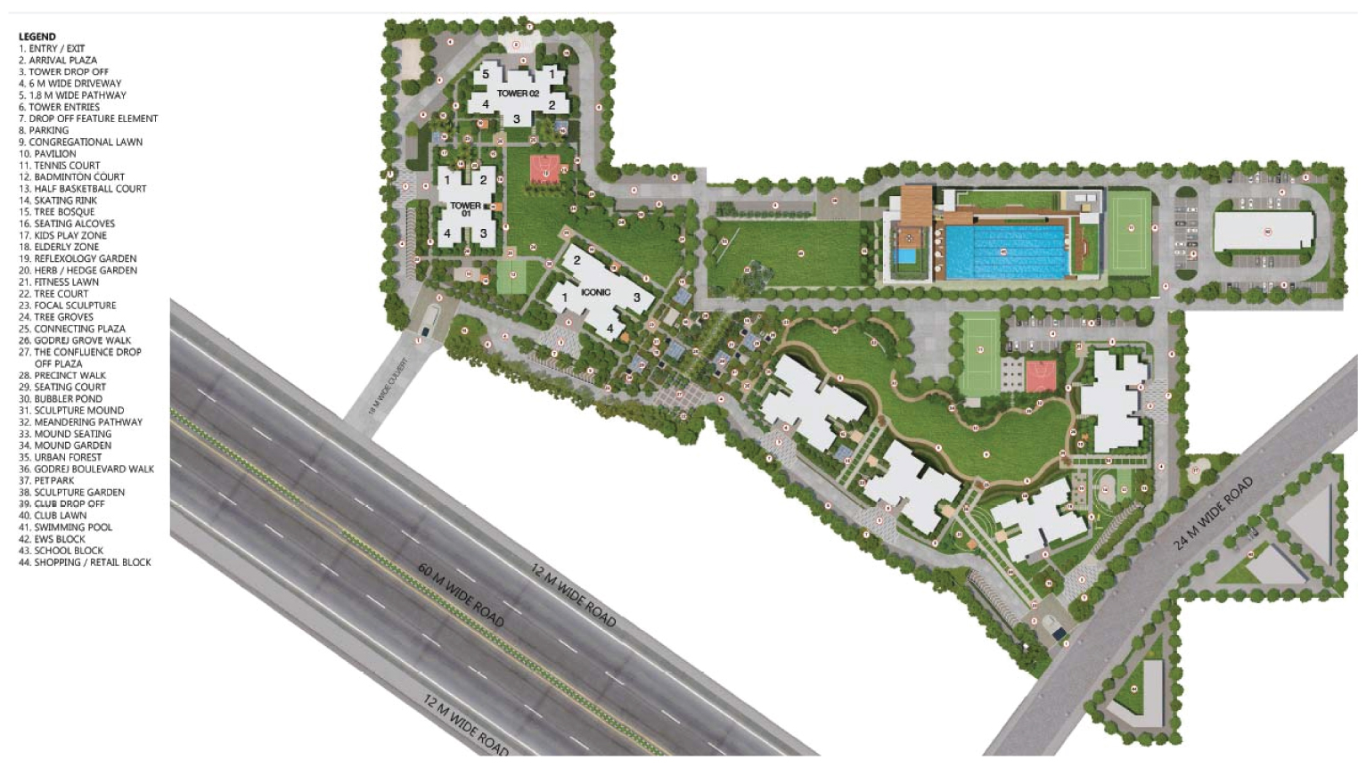 Godrej Prive    Site Map