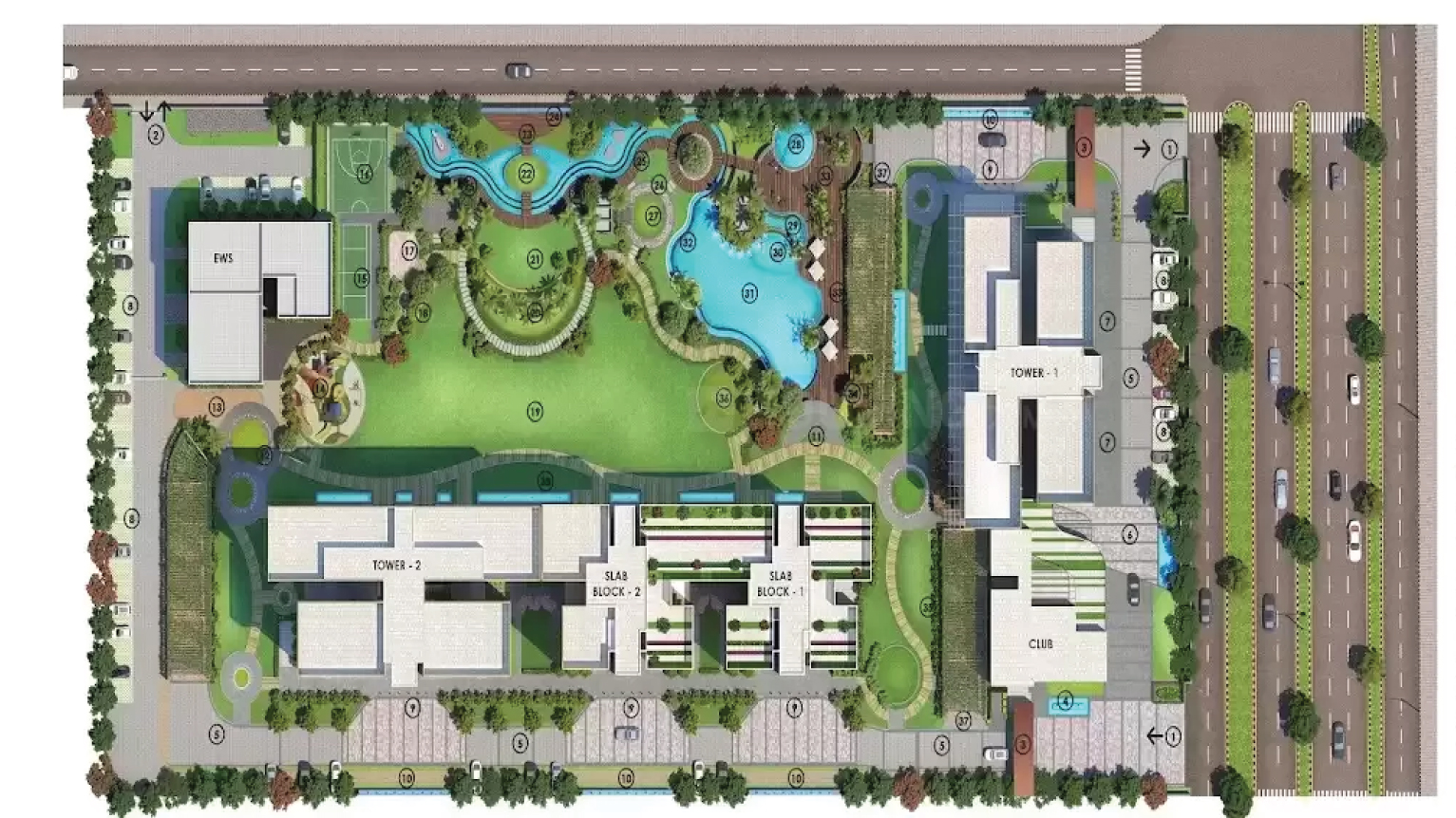 Godrej South Estate Site Map