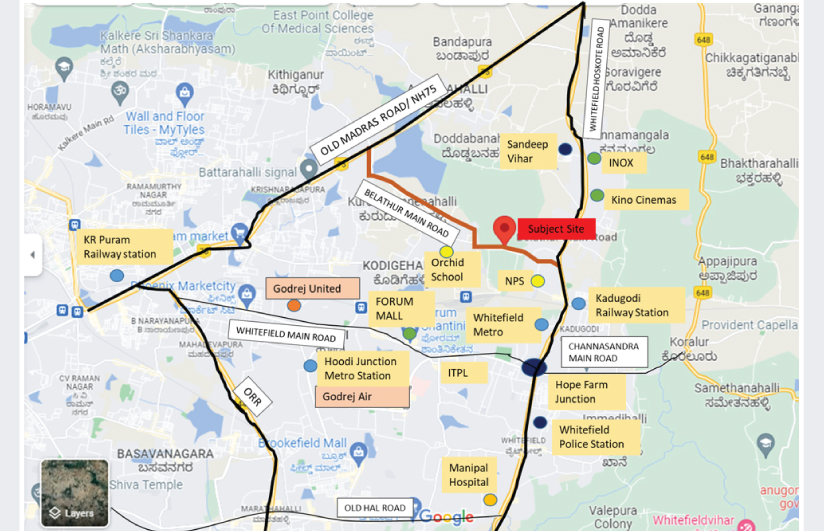 Godrej Splendor  location Map
