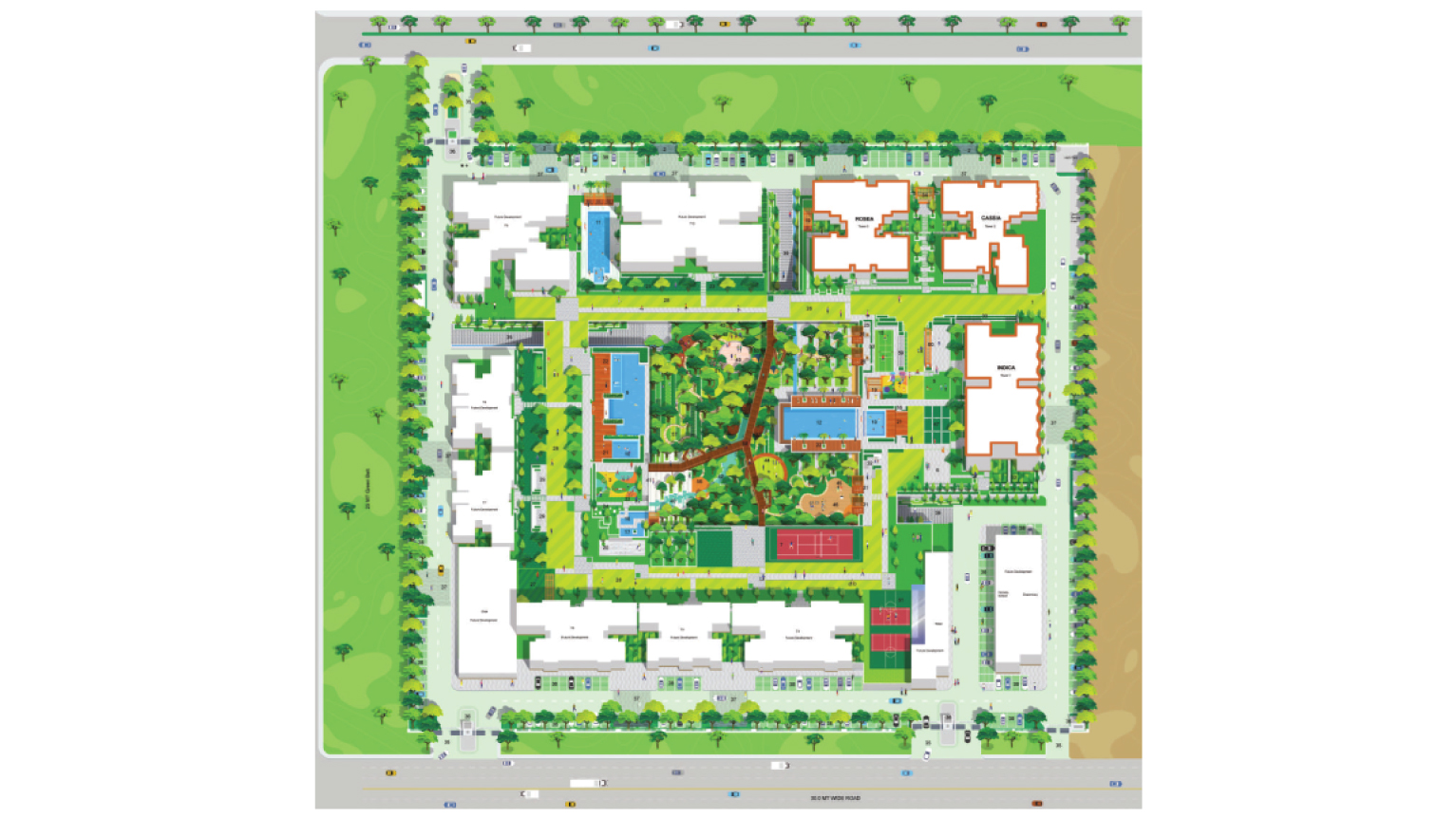 Godrej Woods Site Map