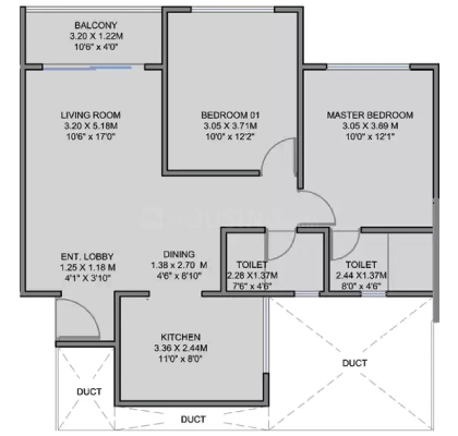 K Town Kiwale Floor Plan