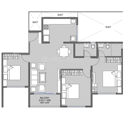 K Town Kiwale Floor Plan