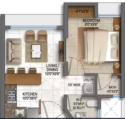 Lodha Crown  Floor Plan