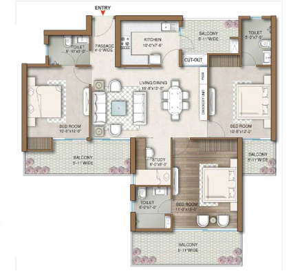 M3M Capital    Floor Plan