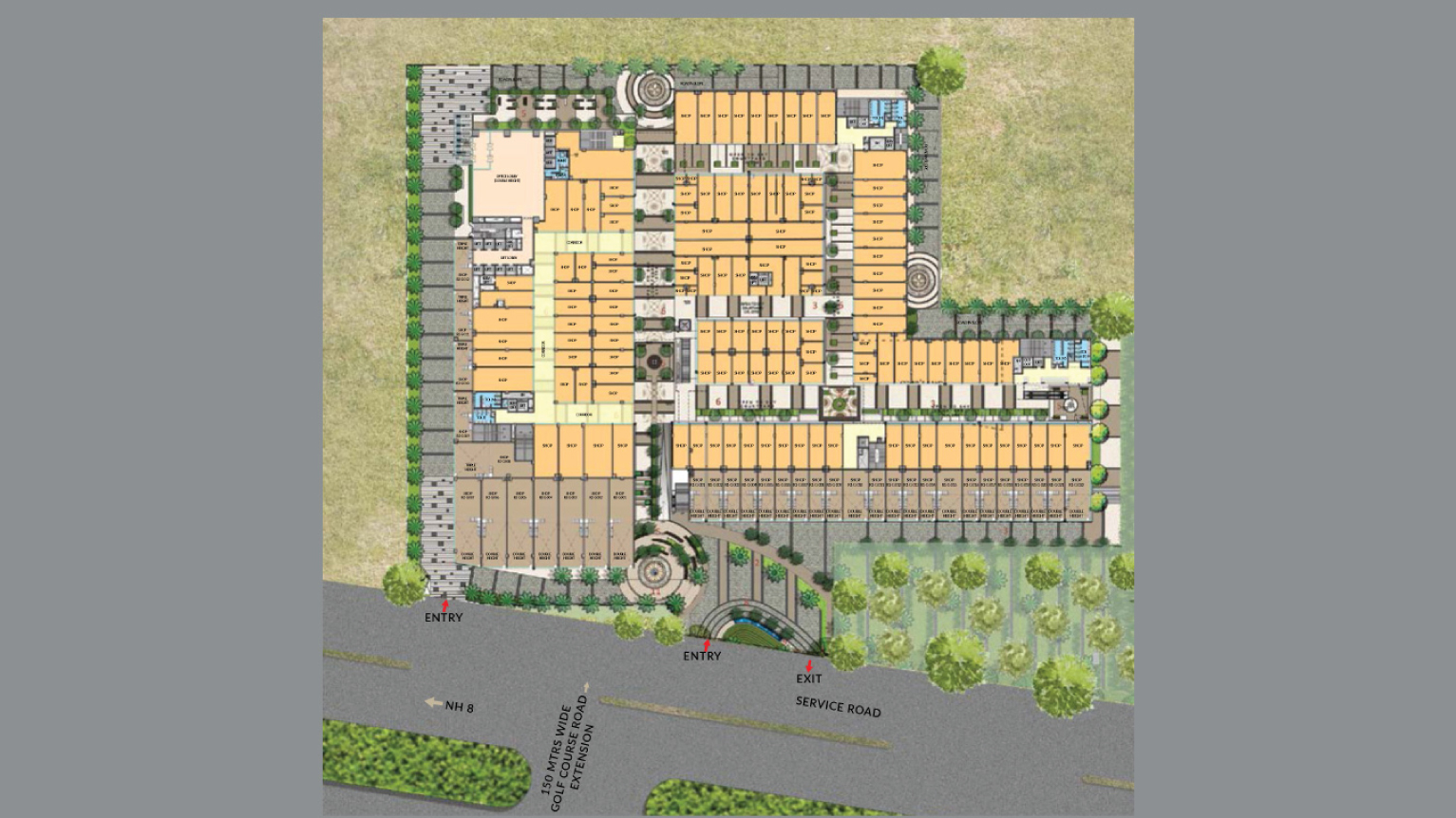 M3M Corner Walk Site Map