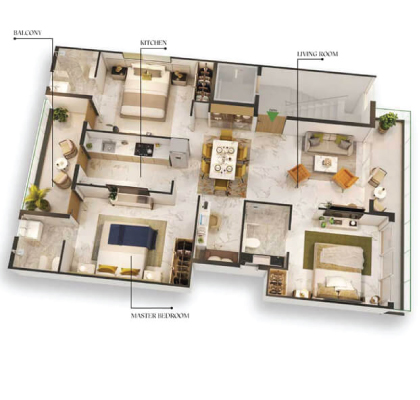 M3M The Marina   Floor Plan