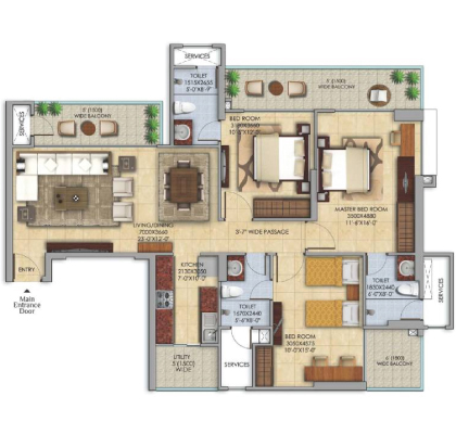 Mahagun Meadow Floor Plan