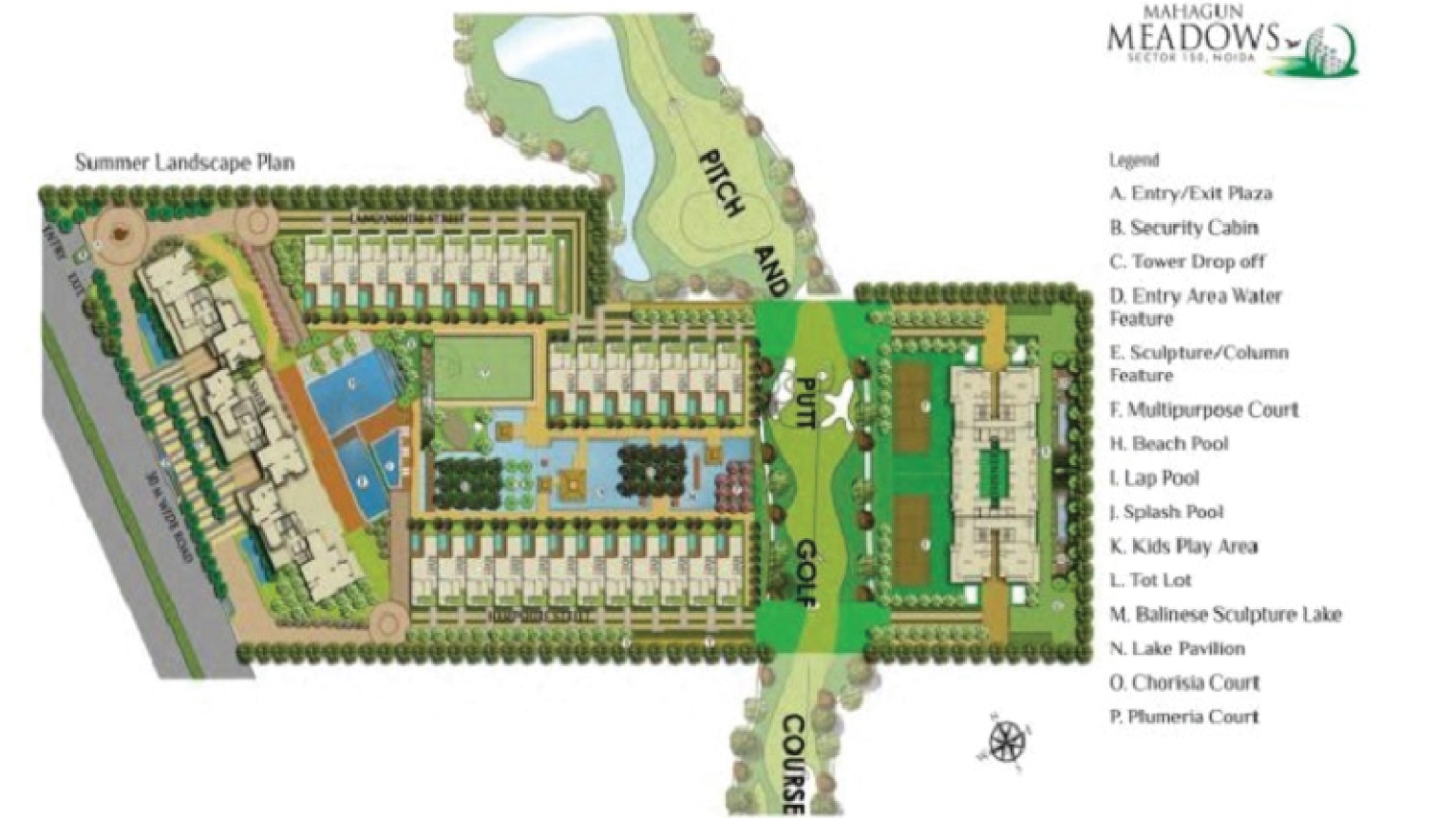 Mahagun Meadow Site Map