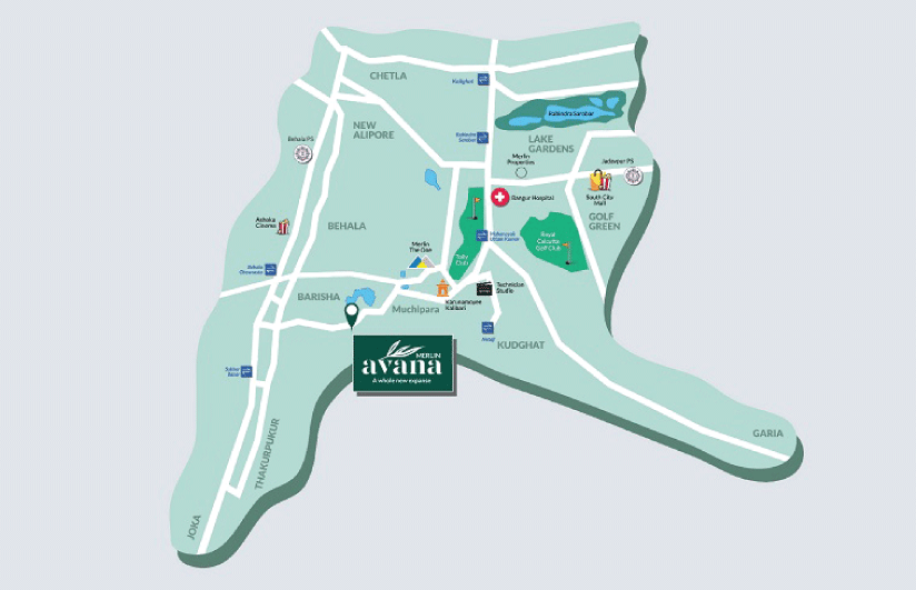 Merlin Avana location Map