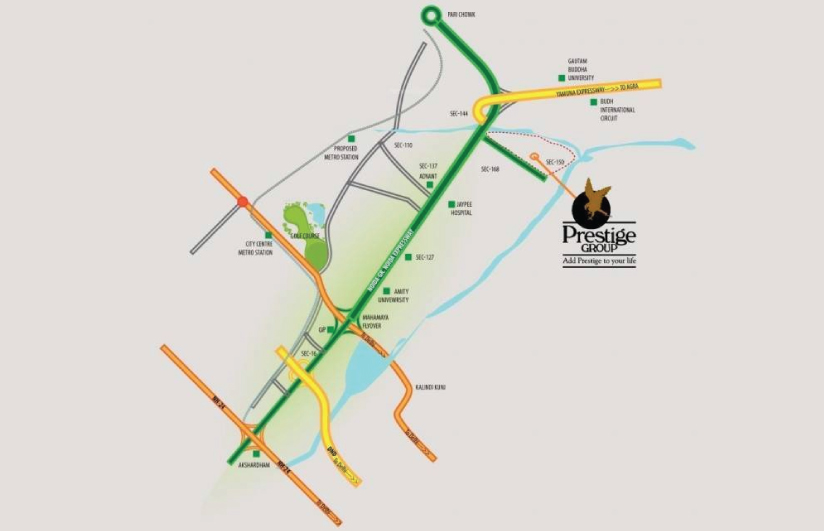 Prestige Bougainvillea Gardens   location Map