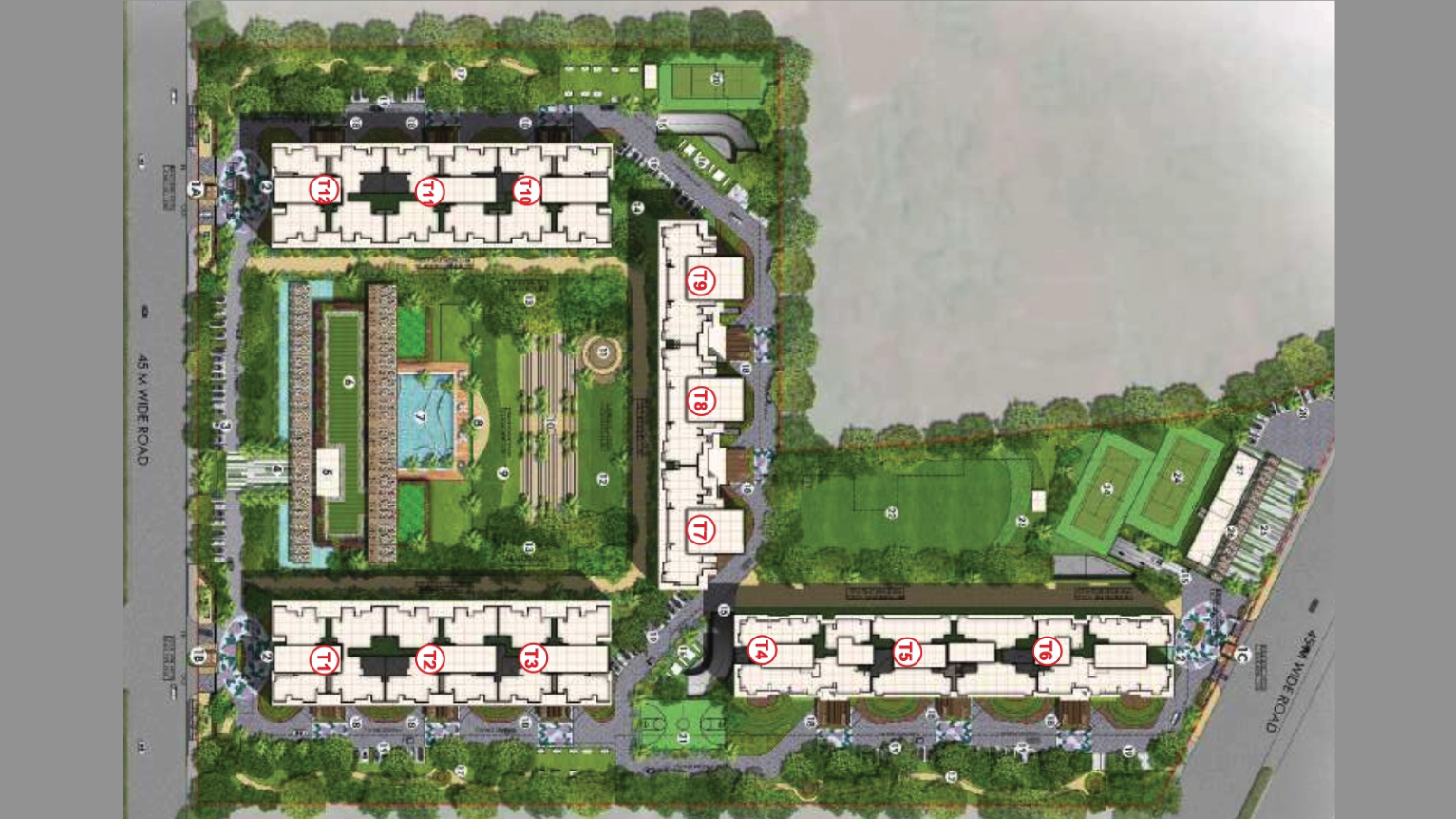 Prestige Bougainvillea Gardens   Site Map