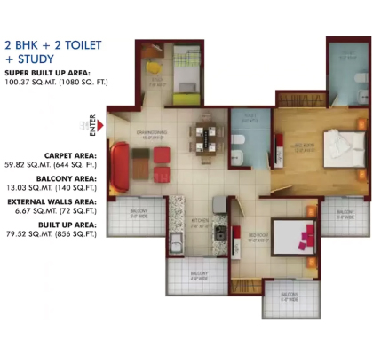 Samridhi Grand Avenue   Floor Plan