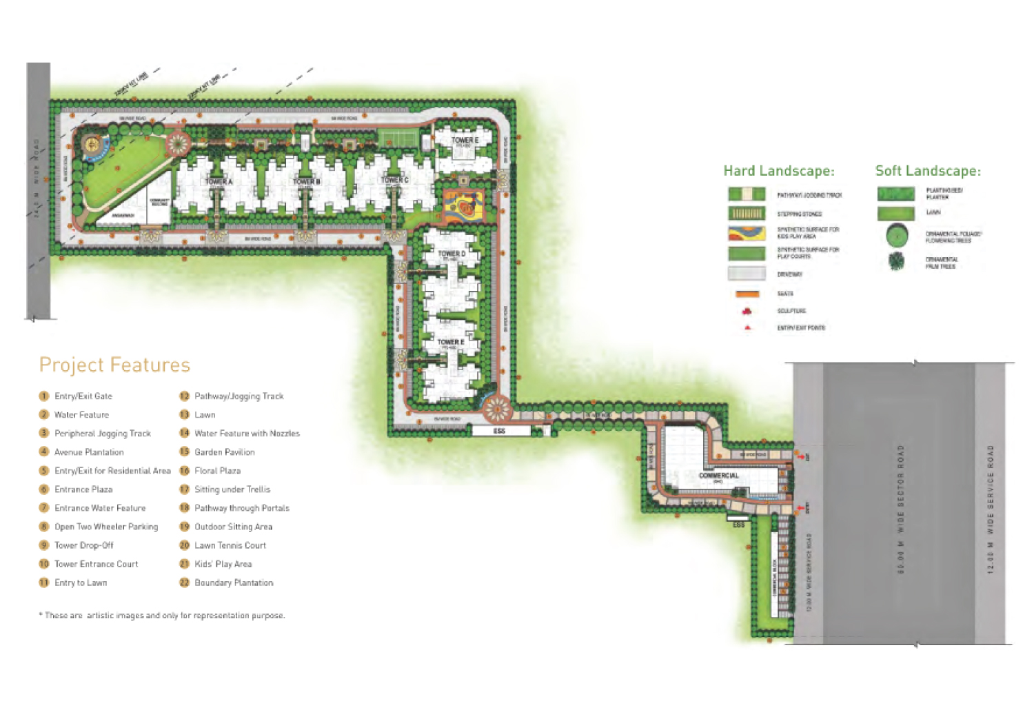 SIGNATURE GLOBAL CITY 63A site map