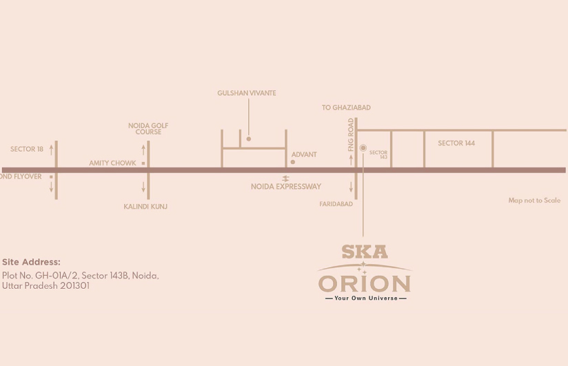 SKA Orion  location Map