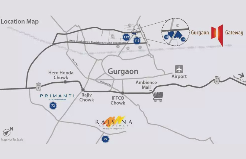 Tata Gurgaon Gateway location Map